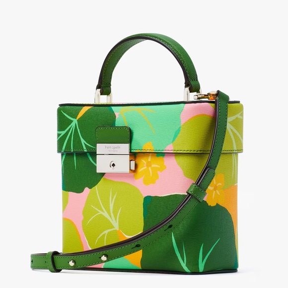 Kate Spade voyage cucumber floral small top-handle crossbody - Picture 3 of 7
